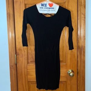 Black fitted dress size small